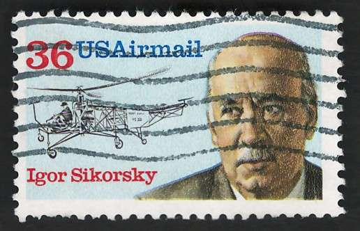 USA Scott Air Post 1988 Sikorsky and VS300 Helicopter Scott #C119 36c. Price R5