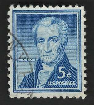 USA 1954-68 Liberty Issue: James Monroe. Scott #1038