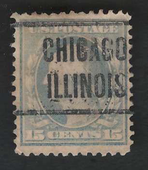 USA-Scott 1908/09 P12 #340 15c (Chicago pre-cancel). Price R28 (cv R136)