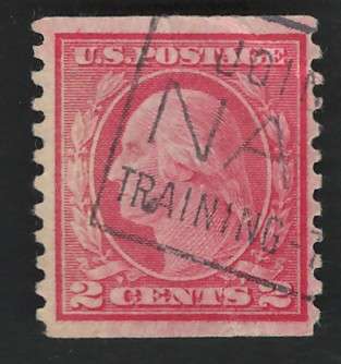 USA-Scott 1916/22  (P10 Vert.) #492 2c Carmine Rose (Type III). Price R9
