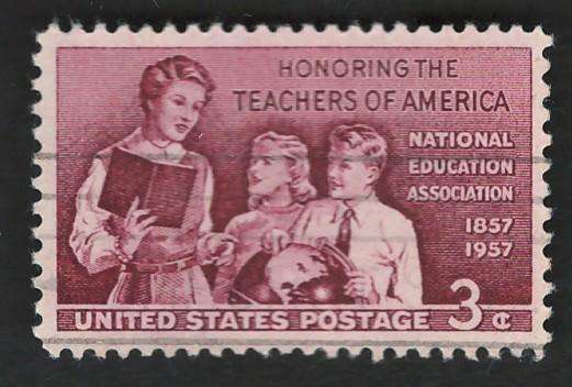 USA 1957 School Teachers: Teacher and Pupils. Scott #1093