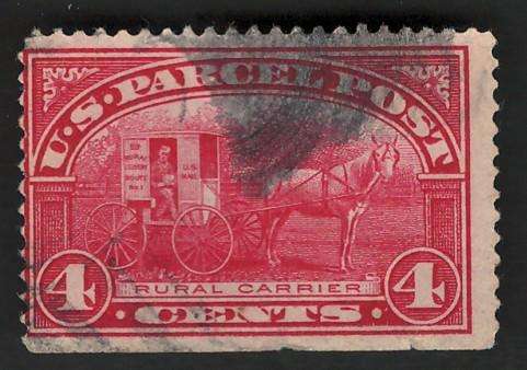 USA Scott Parcel Post 1913 Rural Carrier (#Q4) 4c