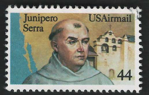 USA Scott Air Post 1985 Fr. Junipero Serra Scott #C116 44c. Price R5