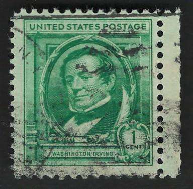 USA 1940 Washington Irving (Famous Authors). Scott #859 1c.