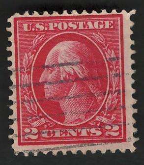 USA-Scott 1912/14  #406 (Type I) 2c Carmine. Price R6
