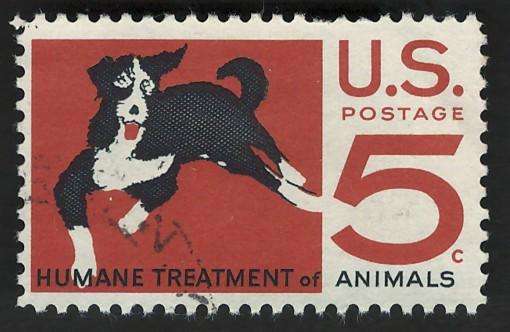 USA 1966 Humane Treatment of Animals: Mongrel. Scott #1307