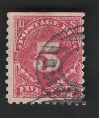 USA Scott 1914 Post Due (#J55) P10 Dble lne Wmk 5c Carmine Lake. Price R16 (cv R117)