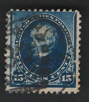 USA-Scott #227 1890/93 15c Deep Indigo. Price R49 (cv R546)