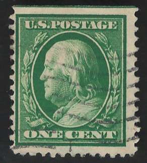 USA-Scott 1910/11 #374 1c Green. Price R5