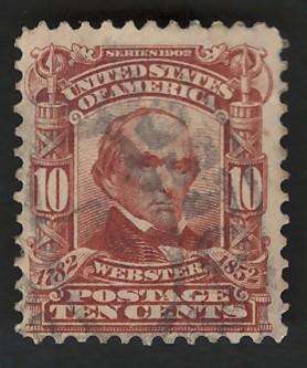 USA-Scott 1902/03 #307 10c Red Brown