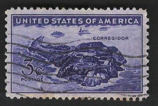 USA 1944 Corregidor, Manila Scott #925 3c. Price R4
