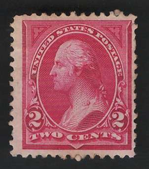 USA Scott 1894 2c Type I #249 Carmine Lake (Unused). Price R125 (cv R2,750)