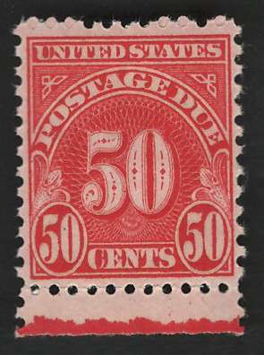 USA Scott 1931 Post Due (#J86a) P11x10½  50c Dull Carmine (MNH). Price R15