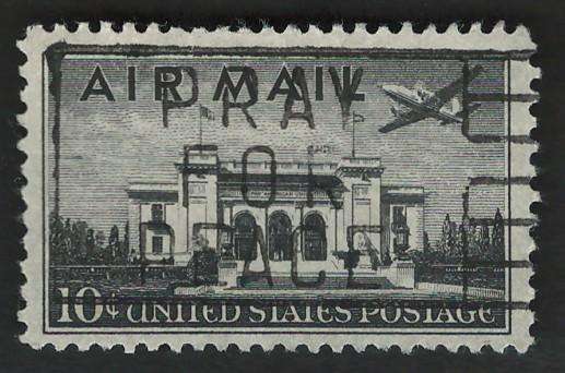 USA Scott Air Post Pan Am Building 1947 Pan Am Building  #C34 10c Black