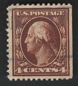 USA-Scott 1910/11 #377 4c Brown. Price R9