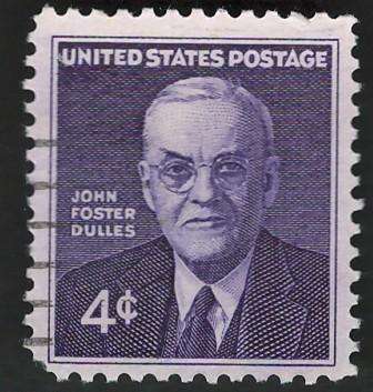 USA 1960 Secretary of State John Foster Dulles. Scott #1172