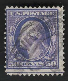 USA-Scott 1908/09 P12 #341 50c Dull Violet. Price R50 (cv R441)