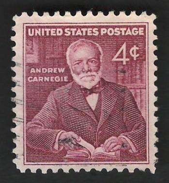 USA 1960 Philanthropist Andrew Carnegie. Scott #1171
