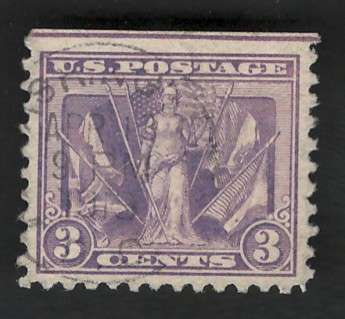 USA-Scott 1919  Victory Issue #537 Light Violet. Price R14 (cv R78)