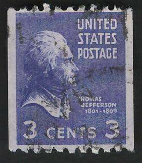 USA 1939 (P10 Horiz.) Scott #851 3c.