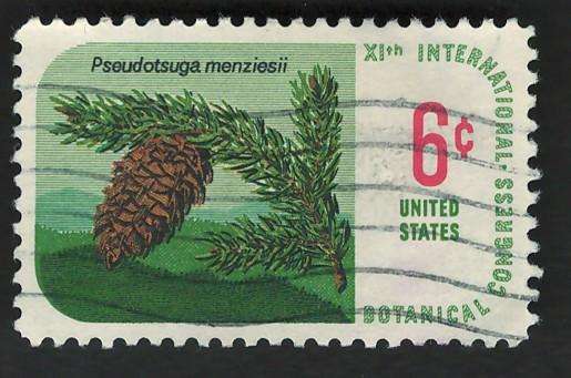 USA 1969 Botanical Congress, Seattle: Douglas Fir. Scott #1376
