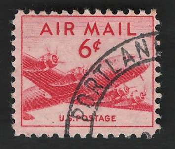 USA Scott Air Post 1949 Skymaster #C39 6c Carmine. Price R1.75