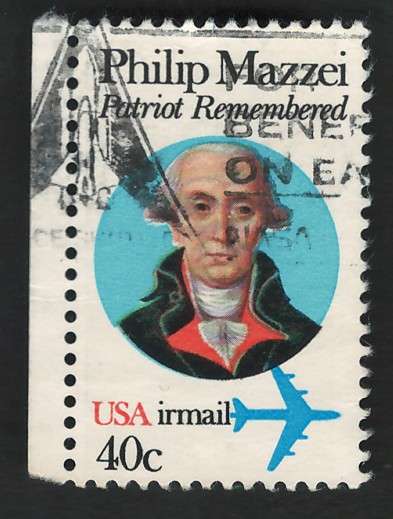 USA Scott Air Post 1980 Philip Mazzei #C98 40c