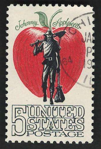 USA 1966 American Folklore: Johnny Appleseed. Scott #1317