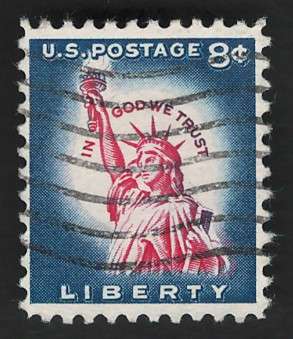 USA 1954-68 Liberty Issue: Statue of Liberty. Scott #1042