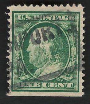 USA-Scott 1908/09 P12 #331 1c Yellow Green. Price R5