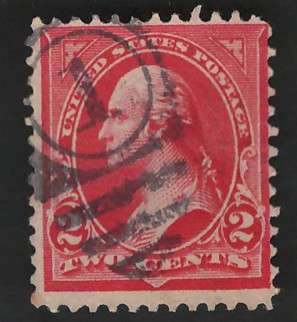 USA-Scott 1895 #267b 2c Vermilion Type III. Price R29 (cv R292)