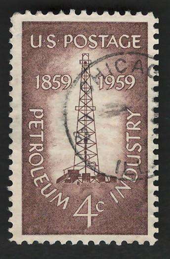 USA 1959 Petroleum Industry: Oil Derrick. Scott #1134