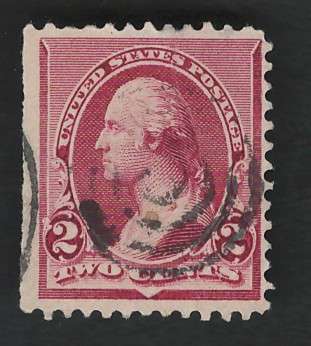 USA 1890/93 Scott #219D 2c Lake. Price R17 (cv R117)