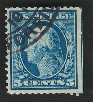 USA-Scott 1910/11 #378 5c Blue. Price R9