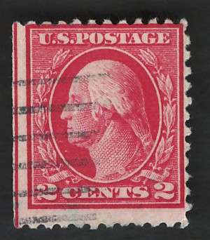 USA-Scott 1917/19  P11 #499 2c Dark Rose Type I. Price R5 (cv R5)