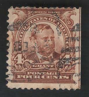 USA Scott 1902/03 #303 4c Brown. Price R11 (cv R58)