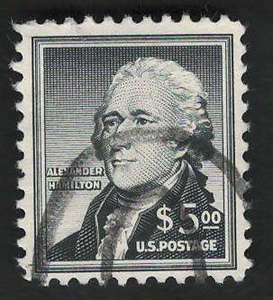USA 1954-68 Liberty Issue: Alexander Hamilton. Scott #1053 $5