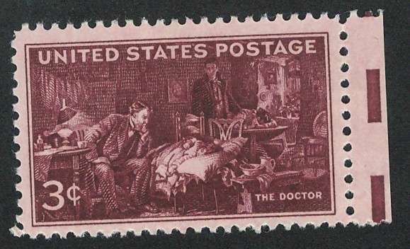 USA 1947 The Doctor, by Sir Luke Fieldes Scott #949 (MNH).
