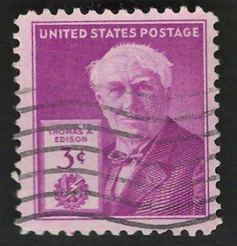 USA 1947 Thomas E. Edison Scott #945.