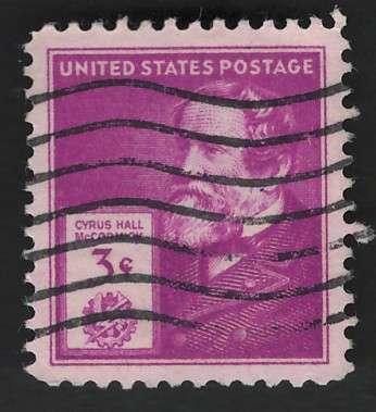 USA 1940 Cyrus H McCormick (American Inventors) Scott #891 3c