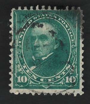 USA-Scott 1894 Unwmk 10c #258 Dark Green. Price R39 (cv R448)