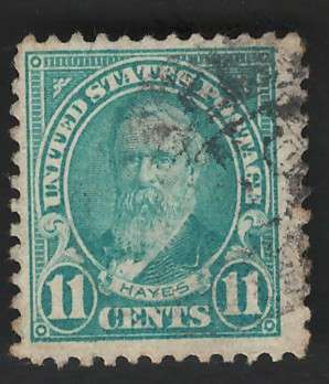 USA-1922/25  (P11) Scott #563 11c Greenish Blue. Price R11