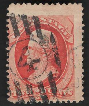 USA-Scott 1879 #183 2c Orange Vermilion. Price R14 (cv R98)