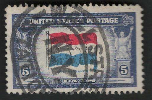 USA 1943-44 Overrun Countries: Netherlands. Scott #913 5c