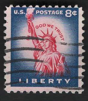 USA 1954-68 Liberty Issue: Statue of Liberty. Scott #1041. Price R4