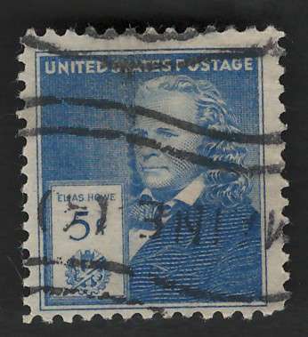 USA 1940 Elias Howe (American Inventors) Scott #892. 5c.