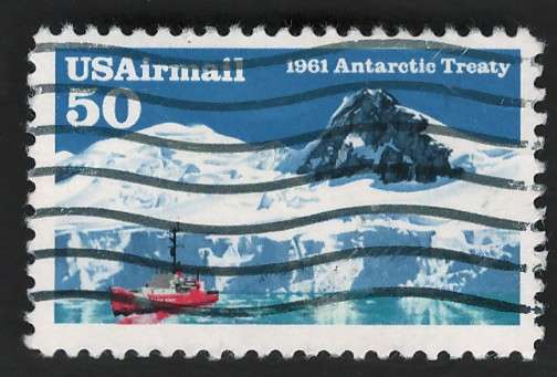 USA Scott Air Post 1991 Antartic Treaty, 30th Anniv. Scott #C130 50c