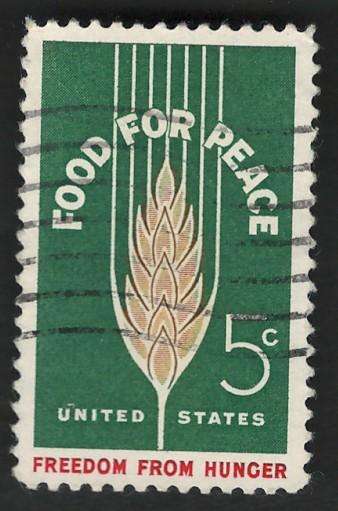 USA 1963 Food For Peace  Freedom From Hunger: Wheat. Scott #1231
