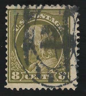 USA-Scott 1912/14  #414 8c Olive Green. Price R11