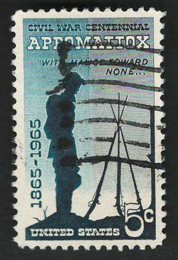 USA 1961 Civil War: Appomattox, 1865. Scott #1182